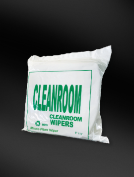 Cleanroom wiper microfiber